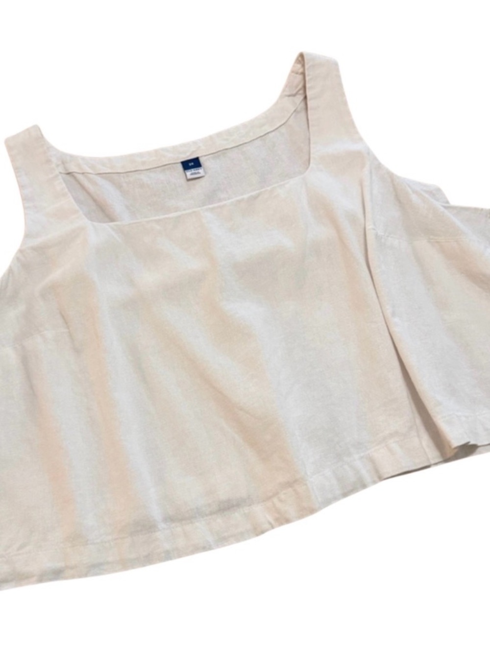 Old Navy Cream Square Neck Tank Top